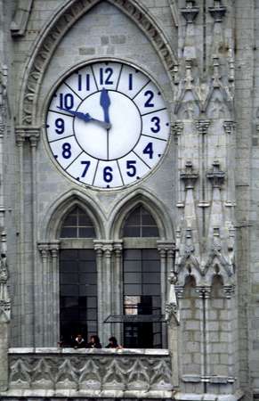photo of Ecuador, Quito, clock tower of Quito Cathedral