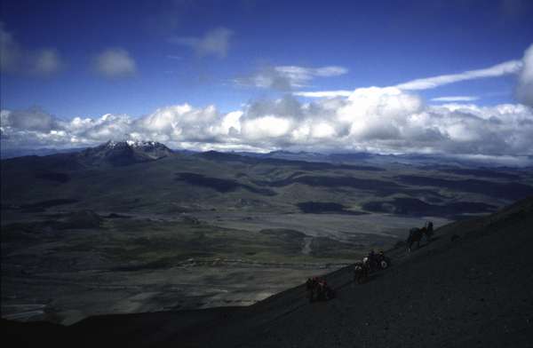 photo of Ecuador, panoramic mountain view from the Cotopaxi volcano