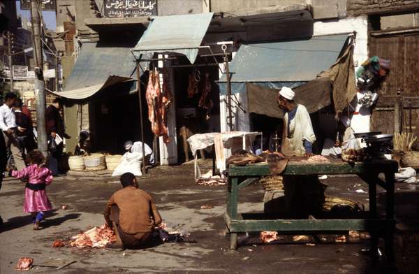 photo of Egypt, Luxor, street butcher