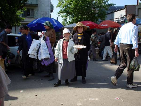 photo of Republic of Georgia, two woman selling on Tbilisi market