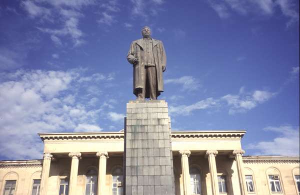 photo of Republic of Georgia, statue of Stalin still in place in his birthplace Gori