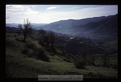 photo of Nagorno Karabakh, green hills around the village of Vank