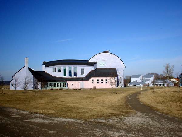 photo of Sweden, beautiful architecture in the Steiner Community and school in Järna, where architecture, biodynamic agriculture, art and spirituality form the main ingredients of their lives