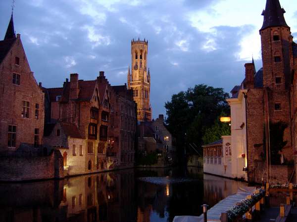 photo of Belgium, Brugge (Bruges, Brucke), historical centre with Belfry