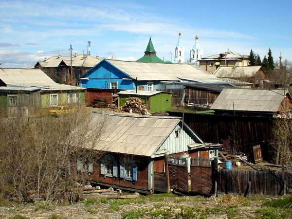 photo of Northern Siberia, Salekhard, wooden houses