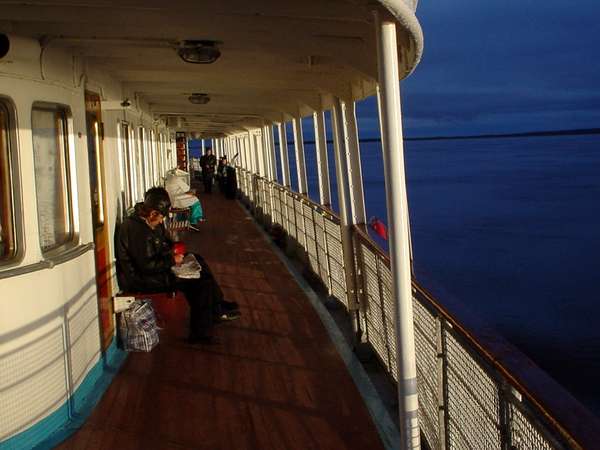 photo of Northern Siberia, around Salekhard, midnightsun on the passenger boat on the river Ob, between Salechard and Omsk