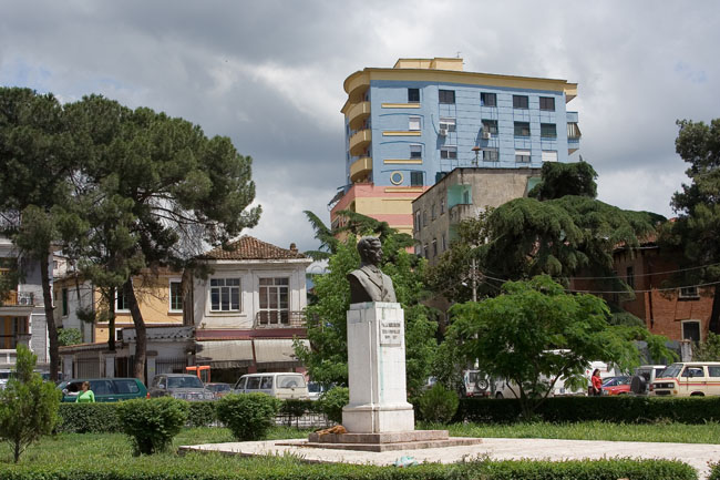 Albania Photo of a statue in central Tirana